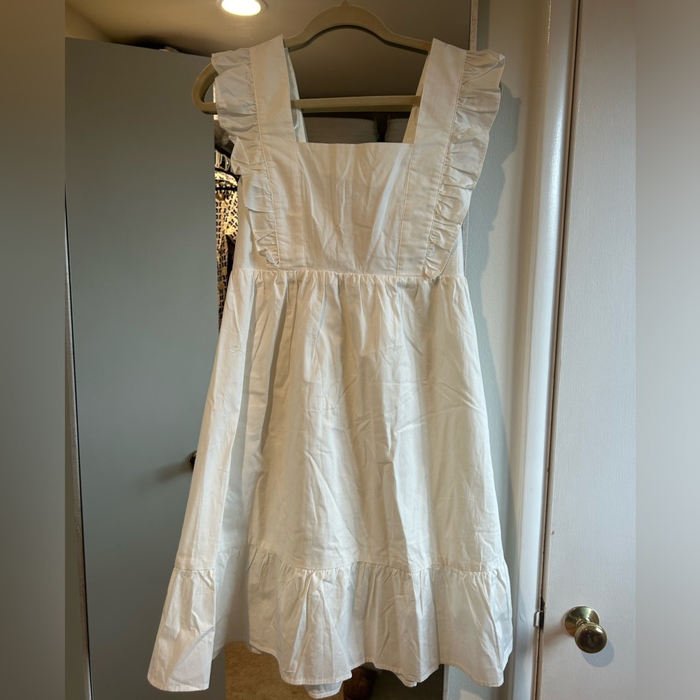 White mini dress